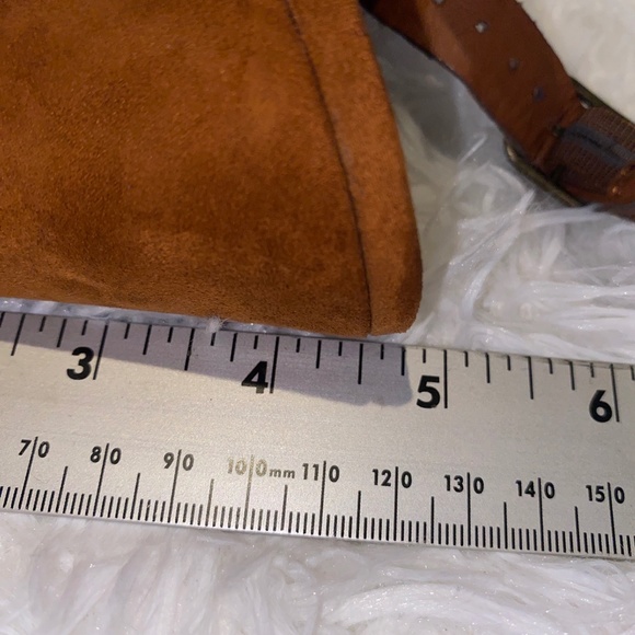 Lucky Brand Suede Leather 4 1/2" Wedges Sz9 - Picture 6 of 8